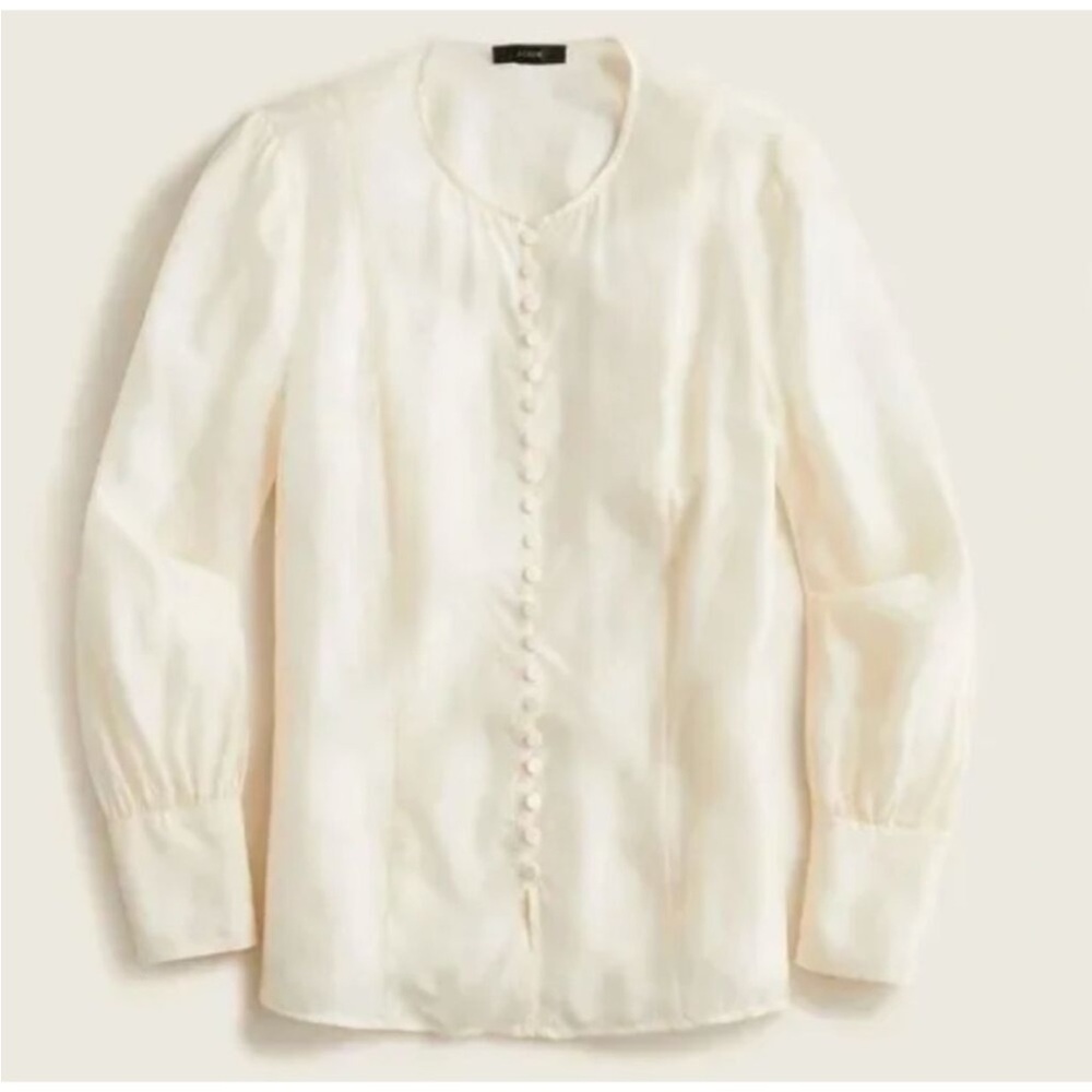 NWT J Crew Button Front Blouse